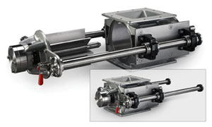 ACS Valves Quick-Clean cast stainless steel, tool-less rotary airlock valves