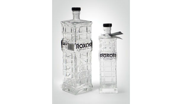 roxor houston gin glass bottle