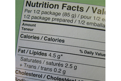 Nutrition facts panel update coming
