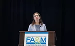 Gabrielle Kalkwijk presents keynote address at FA&M