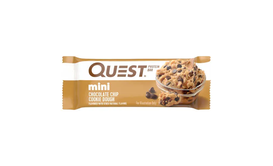 Chocolate chip cookie dough protein bar mini Quest