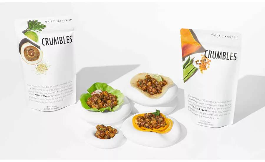 Plant based crumbles vegan Daily Harvest