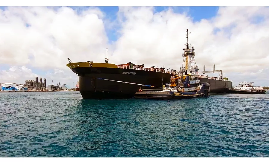 ASR Group's 'Knot Refined' barge delivers raw sugar produced by Florida Crystals Corporation and Sugar Cane Growers Cooperative of Florida