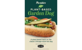 Field Roast Signature Stadium Dog plant-based hot dog available at retail stores is now available at Portillo's