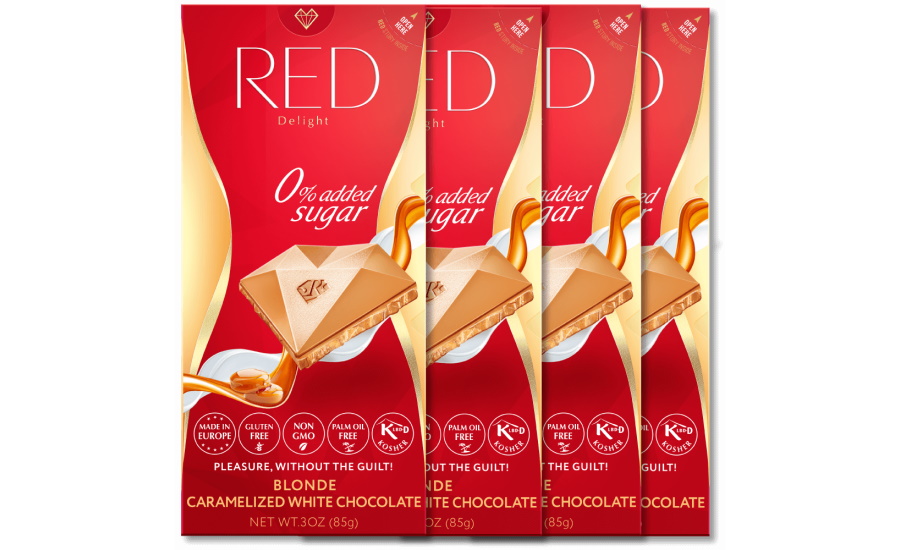 RED Chocolate offers Blonde Caramelized White Chocolate