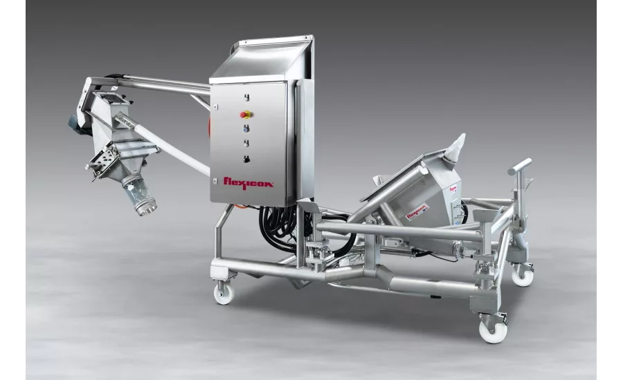 Flexible screw conveyor and hopper tilt down - Flexicon.jpg