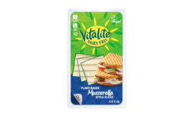 Plant based mozzarella slices Vitalite Saputo