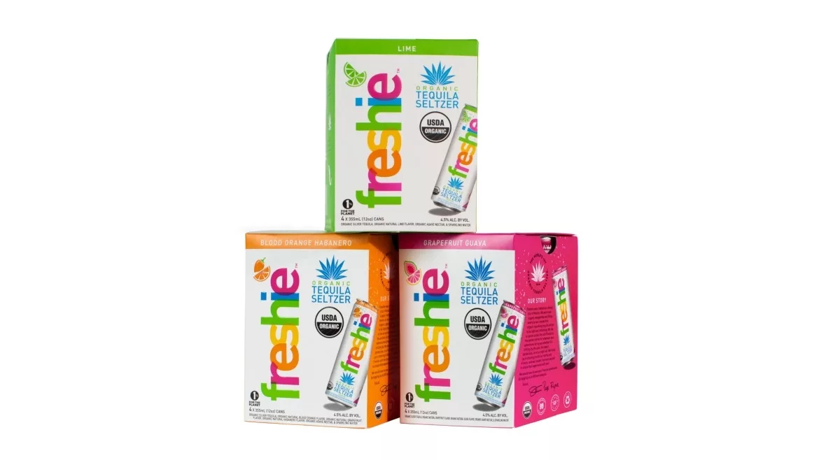 Freshie Organic Tequila Seltzer packaging