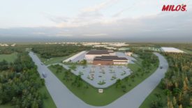 A rendering of the front of the planned S.C. facility