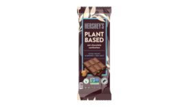 Hershey's Plant Based Extra Creamy with Almonds and Sea Salt will be available in April