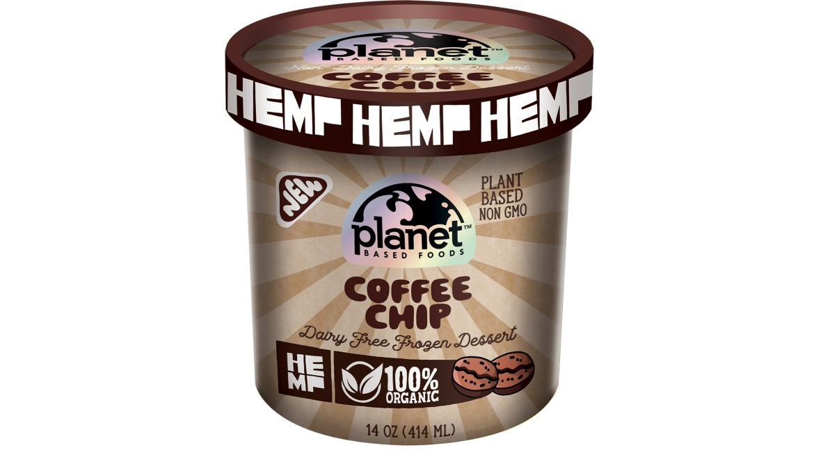 Coffee Chip features non-dairy dark chocolate chips in a coffee base made with organic Colombian freeze-dried coffee and organic coffee extract.