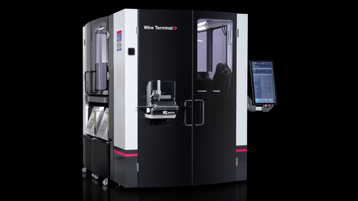 Image of Rittal's new WT C wire processing machine.