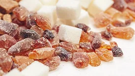 Various kinds of sugar close-up