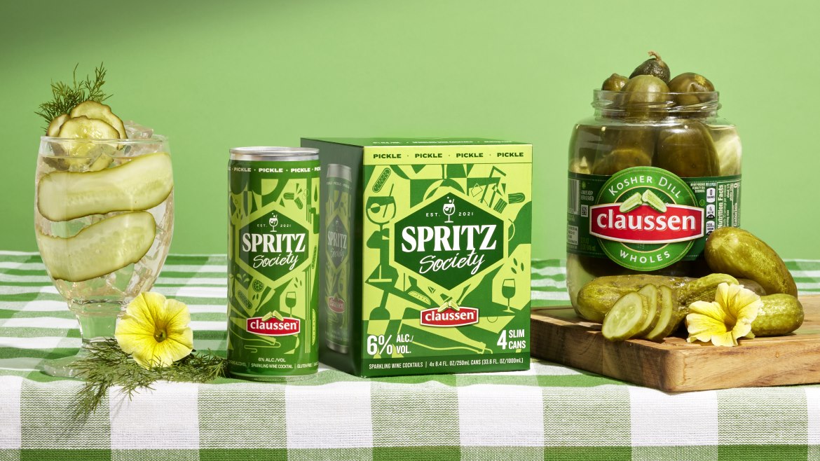 Pickle-flavored cocktail