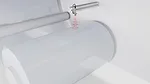 Vision system detecting a roll diameter