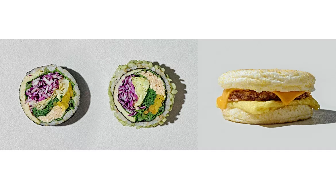 New products to use JUST Egg's folded format