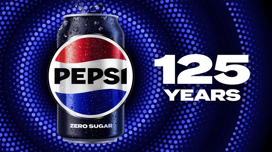 Pepsi's 125th year anniversary logo