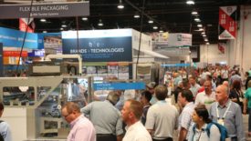 Image of the busy show floor at PACK EXPO