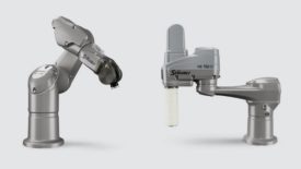 Two of Stäubli Robotic's robot arms