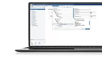 FactoryTalk Optix portfolio on a laptop FactoryTalk Optix portfolio on a laptop