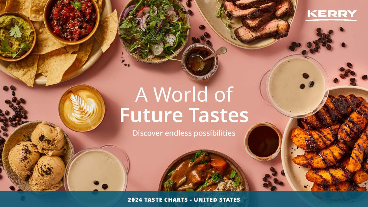 Kerry has released its 2024 global taste charts, A World of Future Tastes