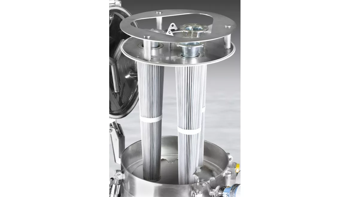 Flexicon's PNEUMATI-CON Pharmaceutical Grade Filter Receiver