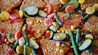A variety of frozen foods A variety of frozen foods