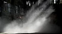Dust particles in the air