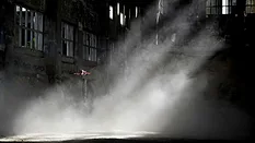 Dust particles in the air Dust particles in the air