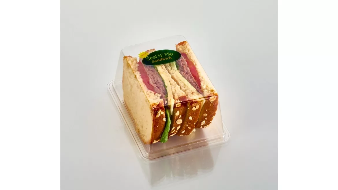 Sandwich in Lacerta Seal N' Flip Packaging
