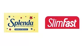 Splenda and SlimFast logos