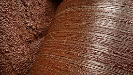 Rough chonched chocolate