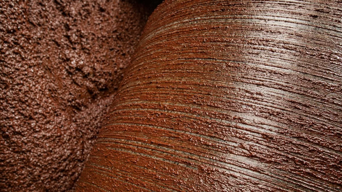 Rough chonched chocolate