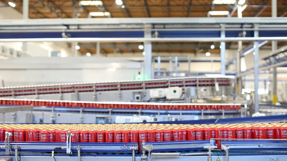 Liquid Death production Liquid Death production