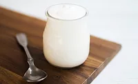 yogurt in a glass jar