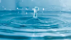 water drop with ripple