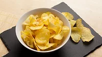 Potato chips in a bowl