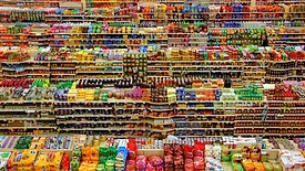 Grocery store aisles