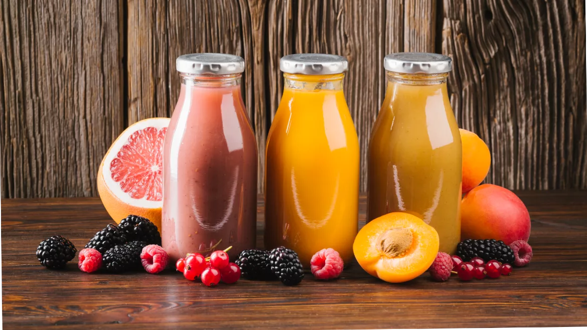 bottled fruit juice