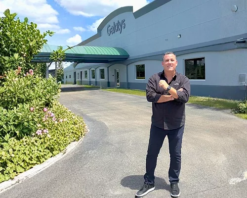 Gelatys-Adolfo-Heller-Cohen-Founder-Owner-CEO-Gelatys.jpg Gelatys CEO, Adolfo Heller Cohen, in front of the new production facility in Fort Myers, FL