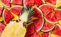 Pineapple and watermelon