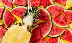 Pineapple and watermelon