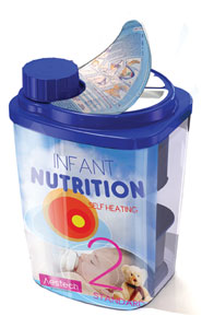 self-heating baby formula