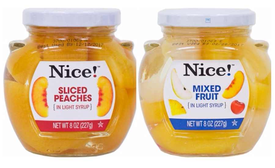 Nice! brand peaches, mixed fruit recalled 