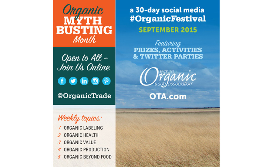 Organic industry goes â??myth bustingâ?? throughout September