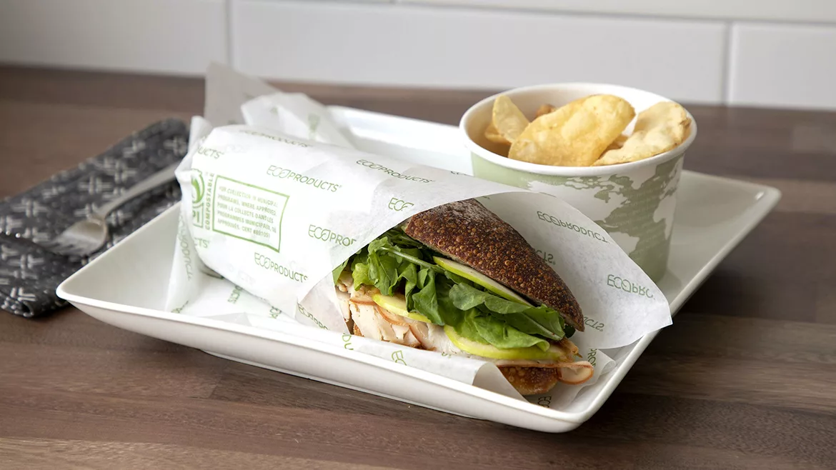 Compostable Sandwich Wrap 