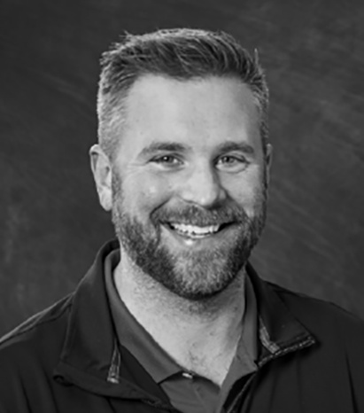 Black and white headshot of Ryan Jackson Product Manager, Flexco