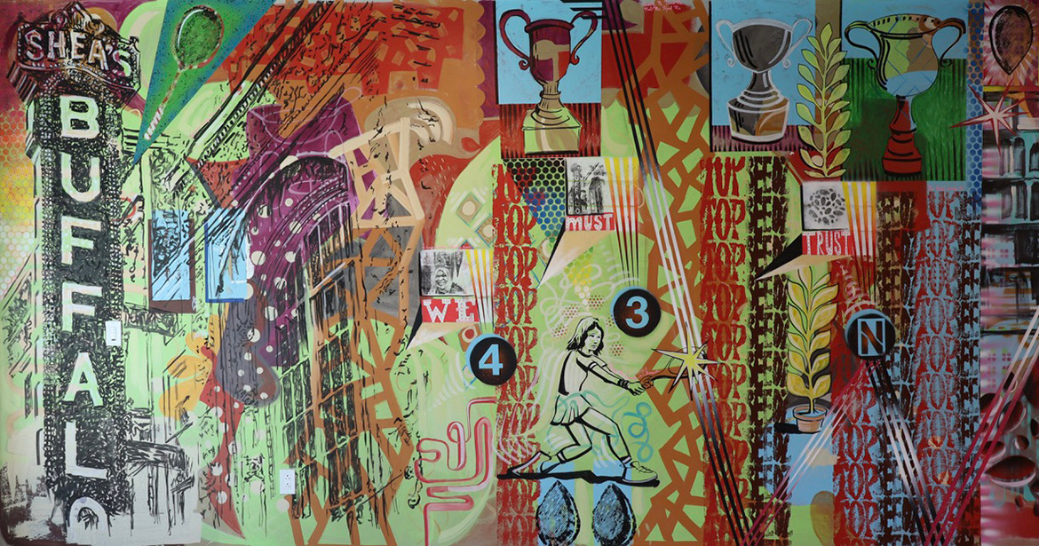 Local artists The Solo Roths mural
