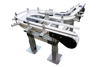 The Dorner 2200 SmartFlex flexible chain conveyor 