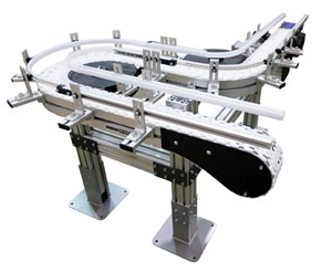 The Dorner 2200 SmartFlex flexible chain conveyor